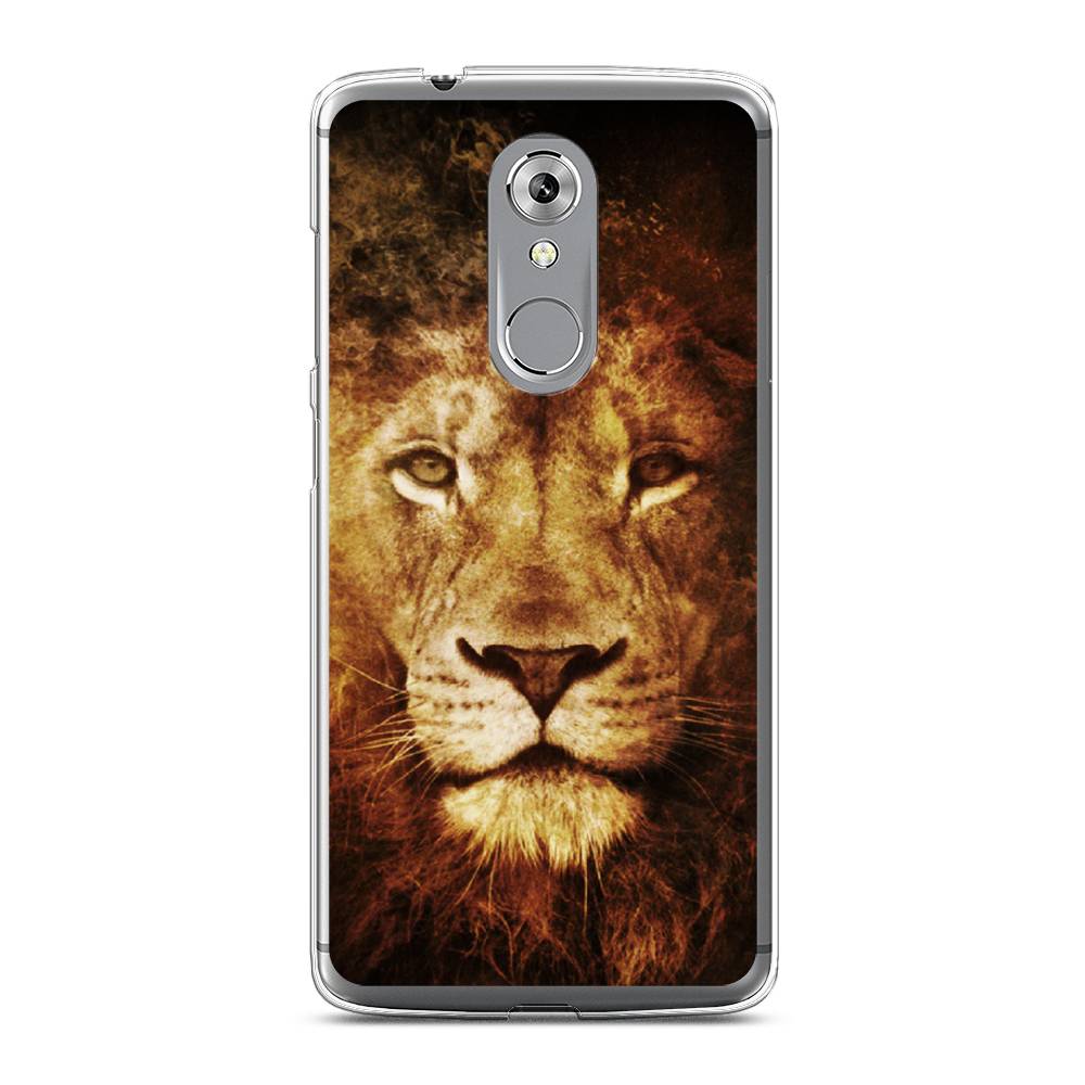 

Чехол на ZTE Axon 7 "Лев", Черный;коричневый;желтый, 131450-6