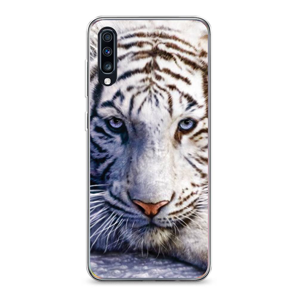 

Чехол на Samsung Galaxy A70 "Бенгальский тигр", Коричневый;белый, 28150-1