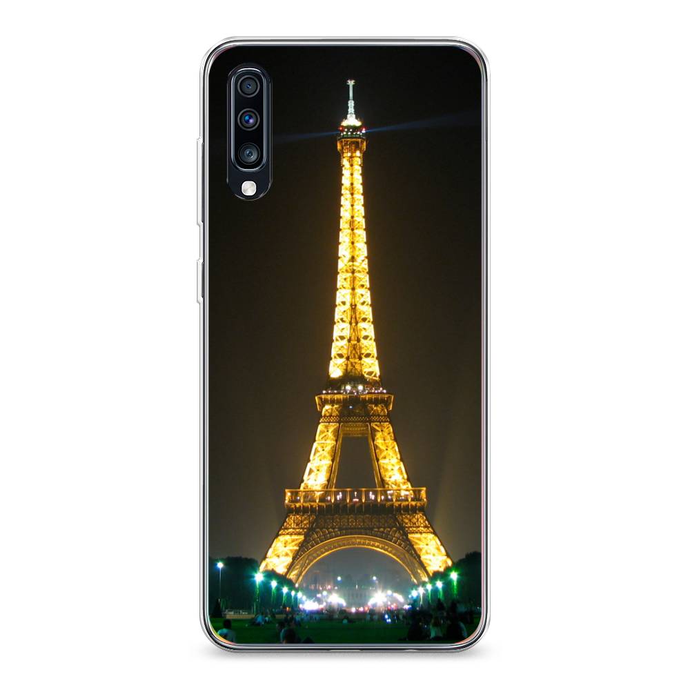 

Чехол на Samsung Galaxy A70 "Париж 2", Желтый;серый, 28150-2