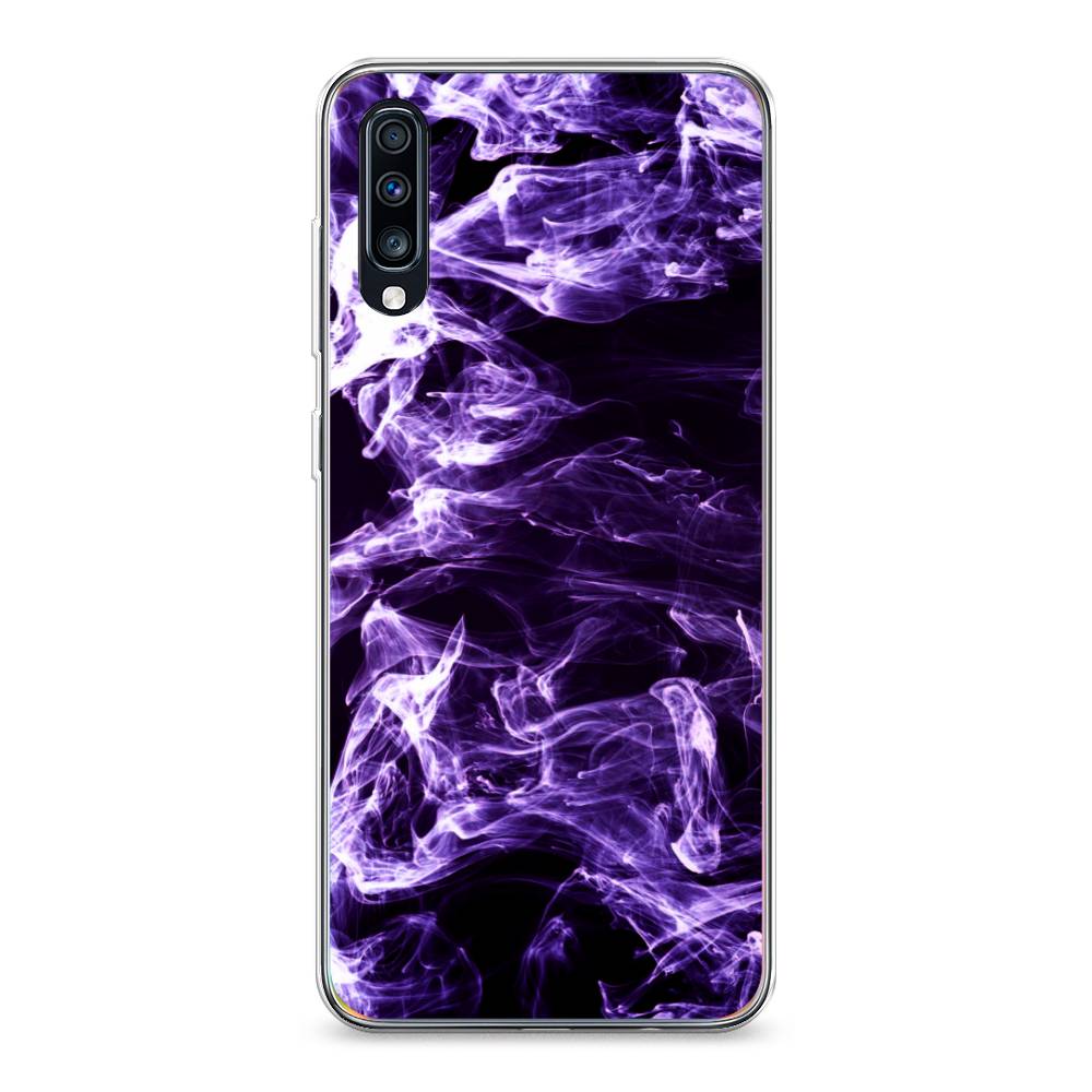 

Чехол на Samsung Galaxy A70 "Фиолетовый дым", Фиолетовый;белый;черный, 28150-3