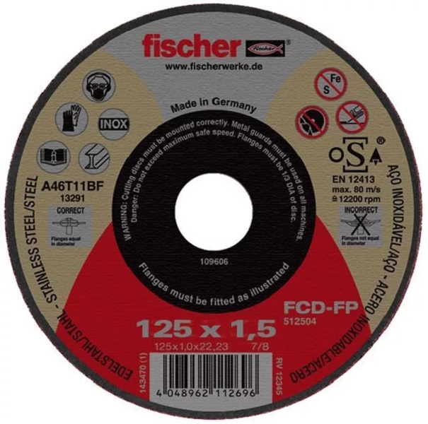 Отрезной диск fischer FCD-FP 230х1,9х22,23