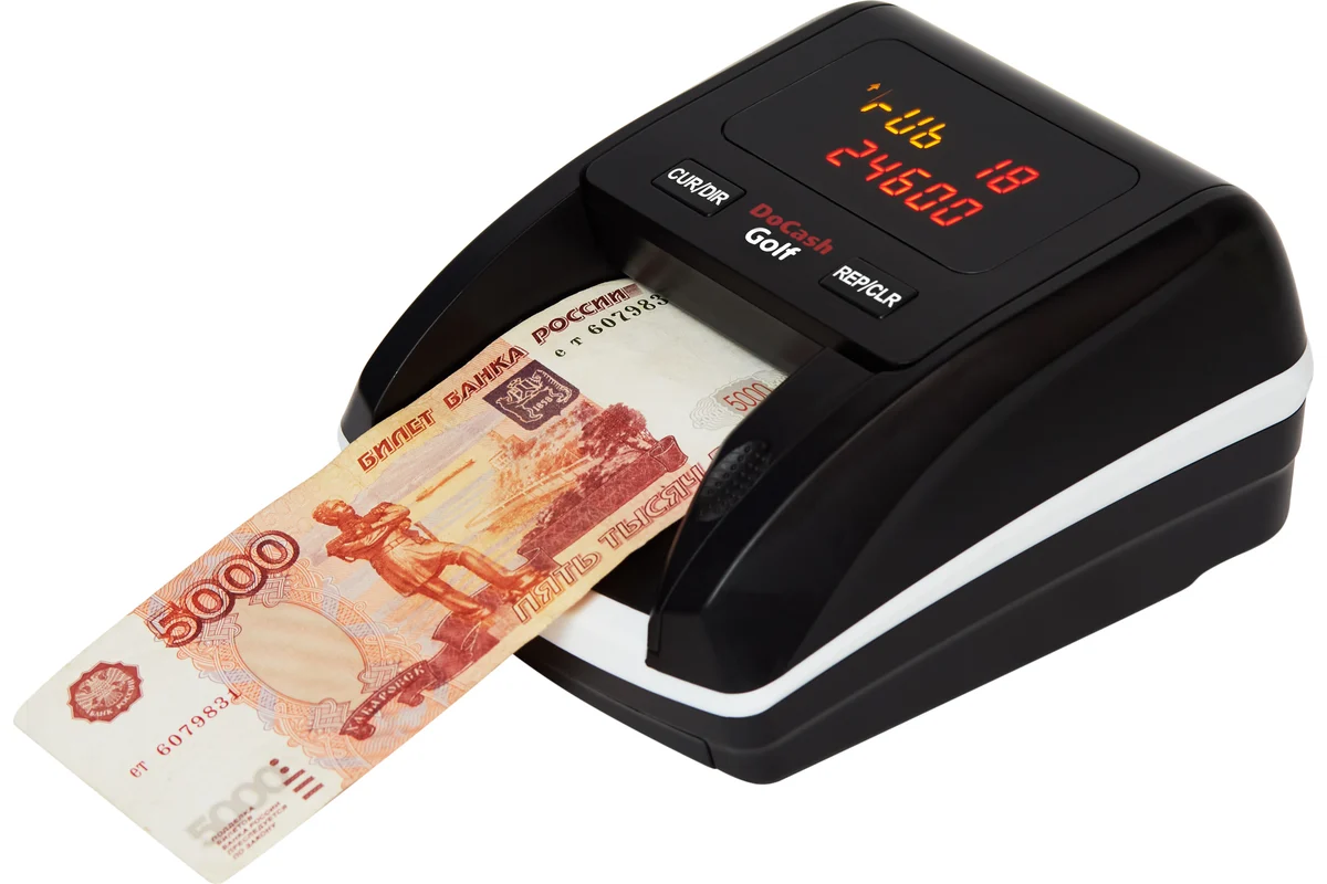 

Просмотровый детектор валют DoCash Golf черный, Golf