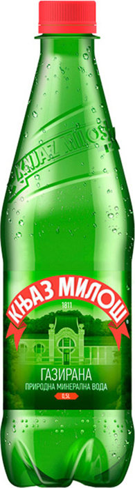 

Вода минеральная Knjaz Milos природная столовая газированная, 12 шт x 0,5 л
