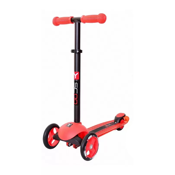 

Самокат трехколесный Y-SCOO RT TRIO DIAMOND 120 red