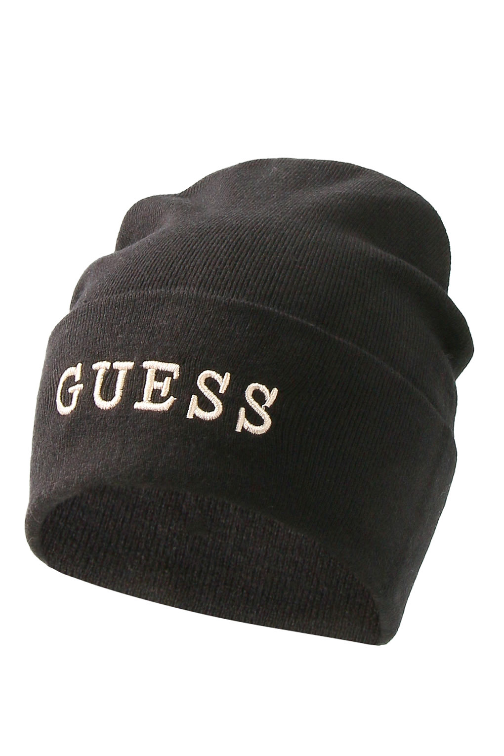 Шапка бини женская Guess AW9251 WOL01 черная, р.55-56