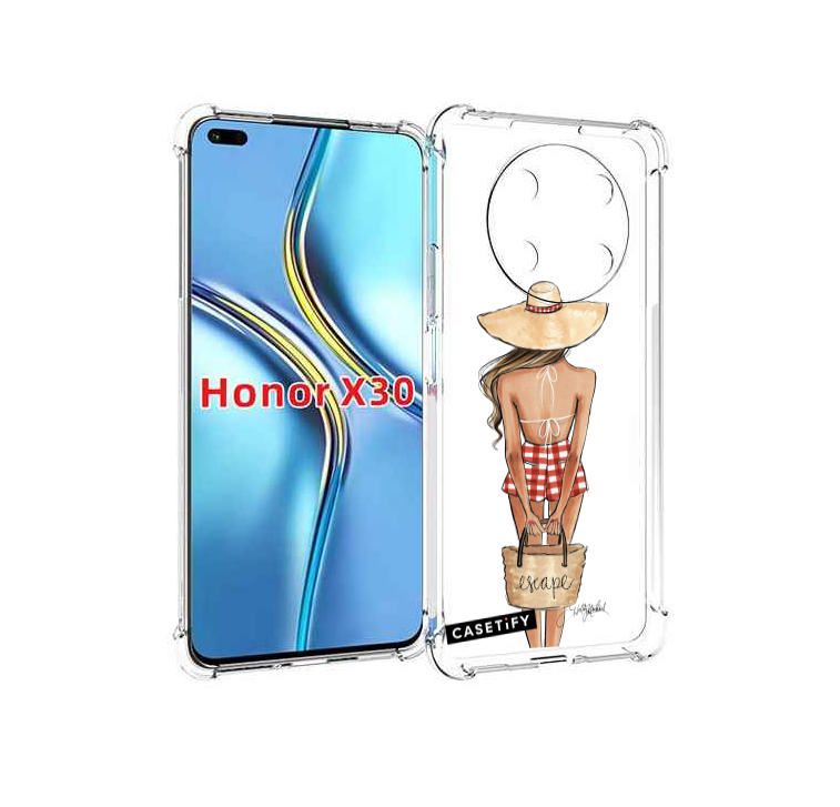 

Чехол MyPads CASETiFY женский для Honor X30 / Magic4 Lite 5G, Прозрачный, Tocco