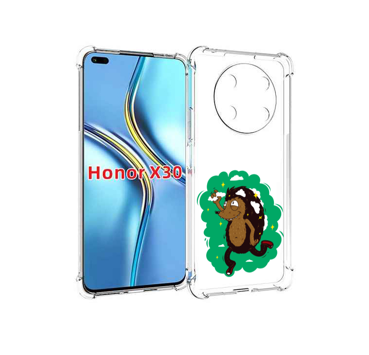 

Чехол MyPads Ежик в облаках для Honor X30 / Magic4 Lite 5G, Прозрачный, Tocco
