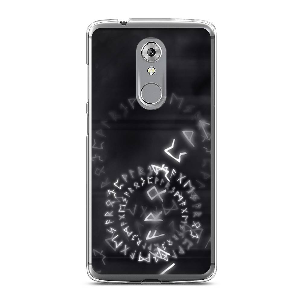 

Чехол на ZTE Axon 7 "Руны", Серый;черный, 131450-3