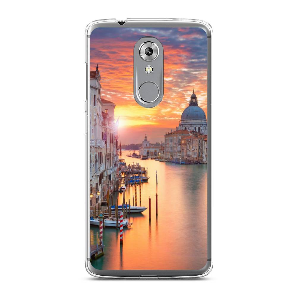 

Чехол на ZTE Axon 7 "Восход 11", Розовый;оранжевый, 131450-2
