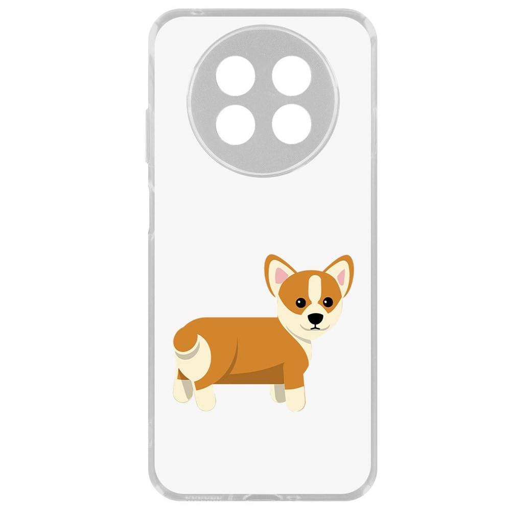 

Чехол-накладка Krutoff Clear Case Рисованный корги вид 1 для Huawei Nova Y91, Прозрачный