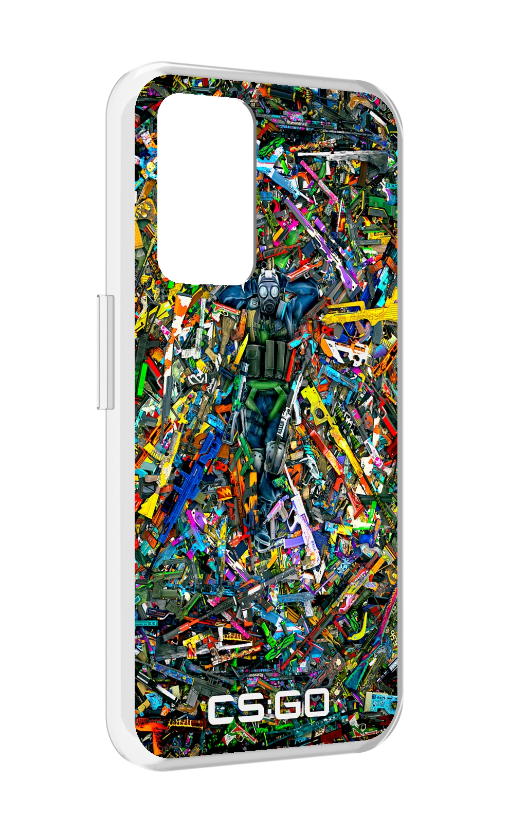 

Чехол MyPads CS GO guns skins мужской для Realme GT Neo3T, Прозрачный, Tocco