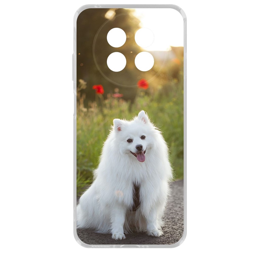 

Чехол-накладка Krutoff Clear Case Белый шпиц для Huawei Nova Y91, Прозрачный