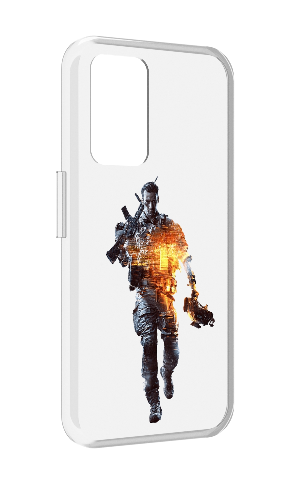 

Чехол MyPads Battlefield-4 мужской для Realme GT Neo3T, Прозрачный, Tocco