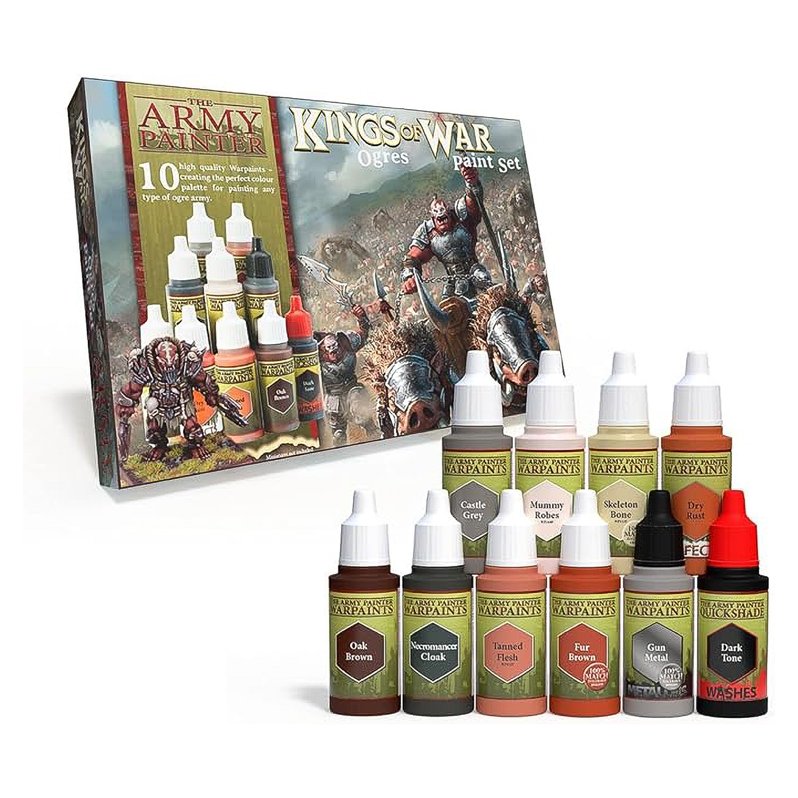 

Набор акриловых красок Army Painter Kings of War Ogres Paint Set, Kings of War