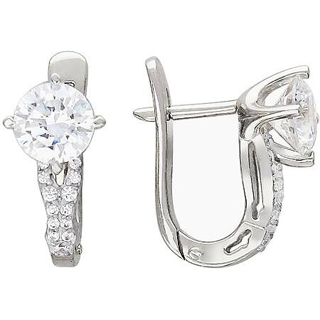 

Серьги женские из серебра Эстет 01С156256, фианит, 01С156256