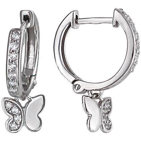 

Серьги женские из серебра Эстет 01С155830, фианит, 01С155830