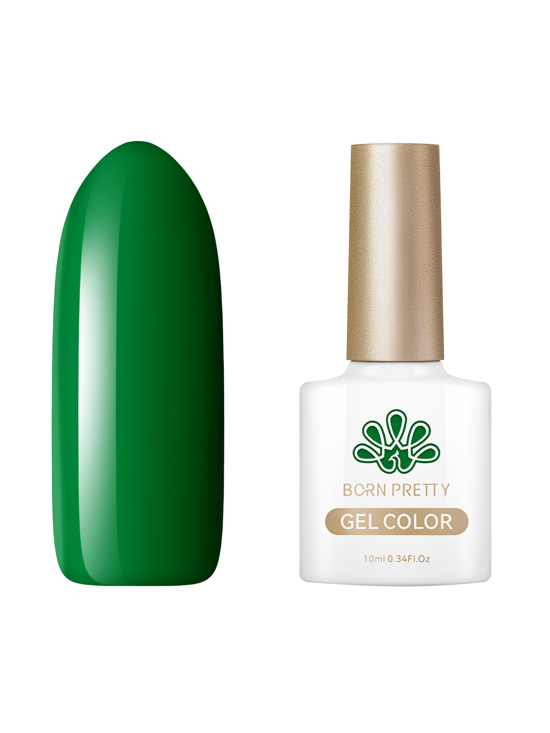 

Гель-лак для ногтей Born Pretty Color gel CG025 10 мл, Зеленый, Color gel