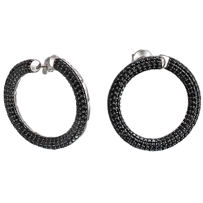

Серьги женские из серебра Эстет 01С259216, фианит, 01С259216