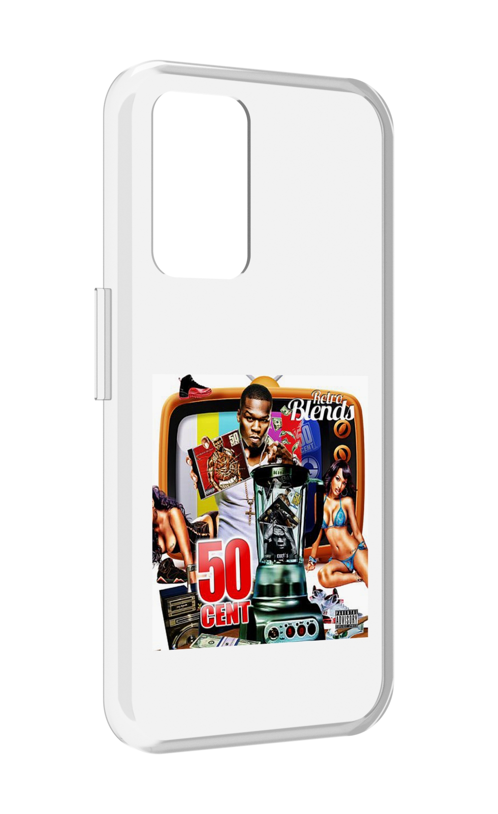 

Чехол MyPads 50 Cent - Retro 50 Cent Blends для Realme GT Neo3T, Прозрачный, Tocco