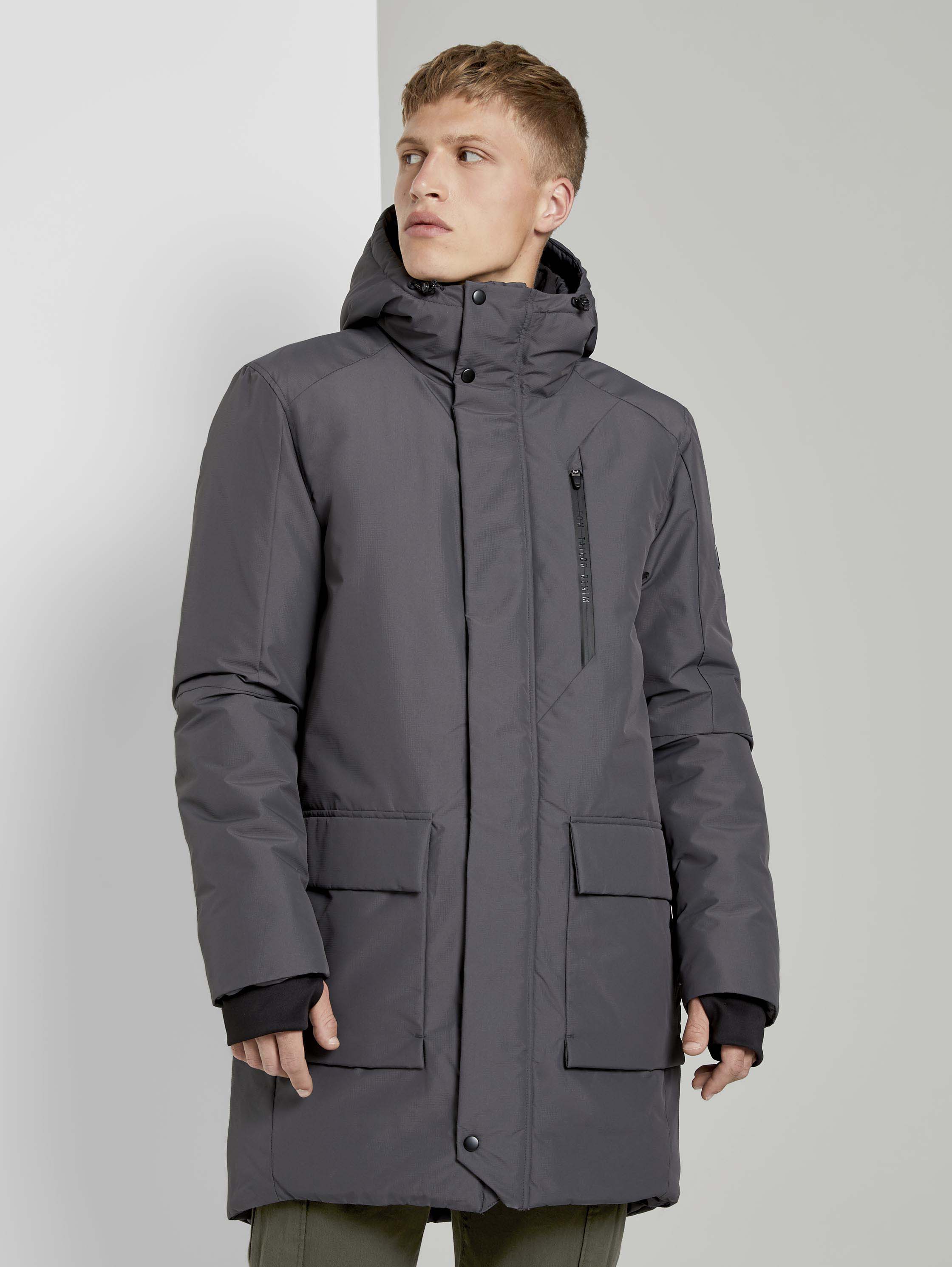 

Куртка мужская TOM TAILOR 1020254 серая S, 1020254