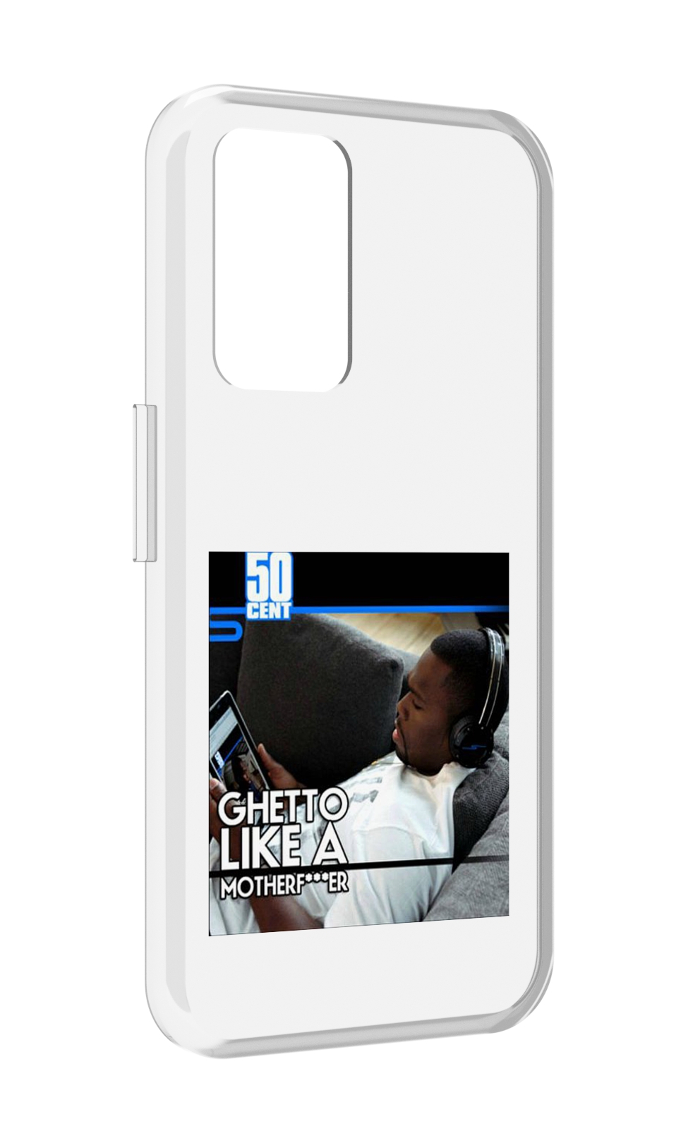 

Чехол MyPads 50 Cent - Ghetto Like A Motherfucker для Realme GT Neo3T, Прозрачный, Tocco