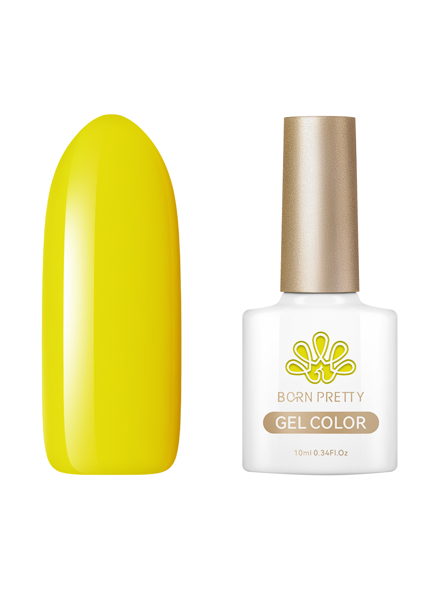 

Гель-лак для ногтей Born Pretty Color gel CG016 10 мл, Желтый, Color gel