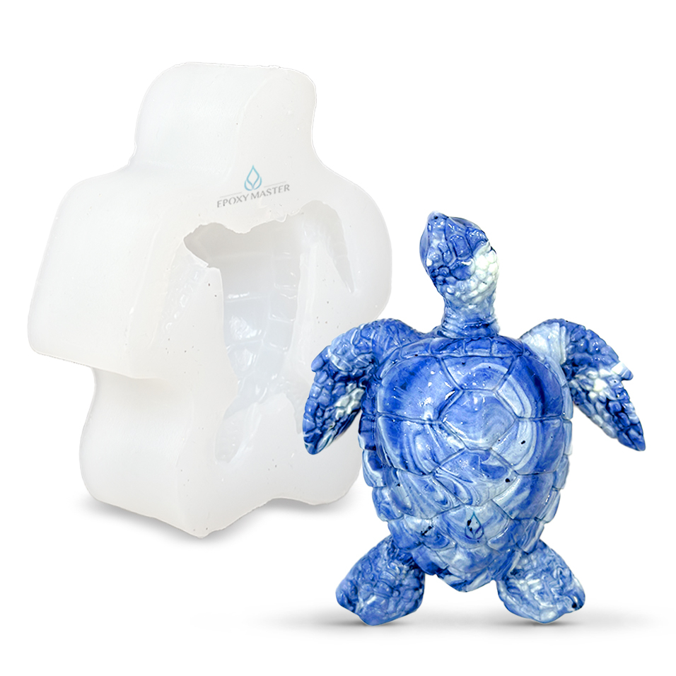 

Силиконовый молд EPOXYMASTER Черепаха L, 10х9см, Белый, Черепаха L