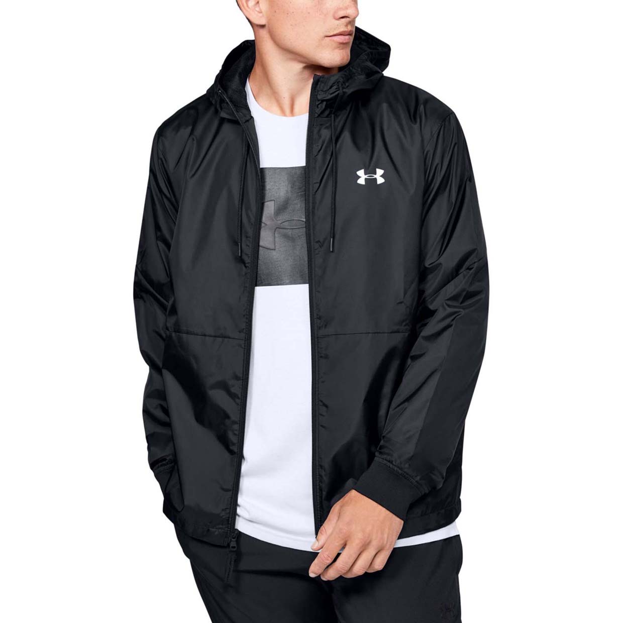 фото Спортивная ветровка мужская under armour field house jacket черная xl