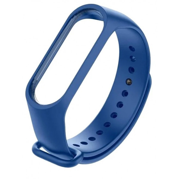 

Силиконовый ремешок для Xiaomi Mi Band 3/4/5/6 синий, 100