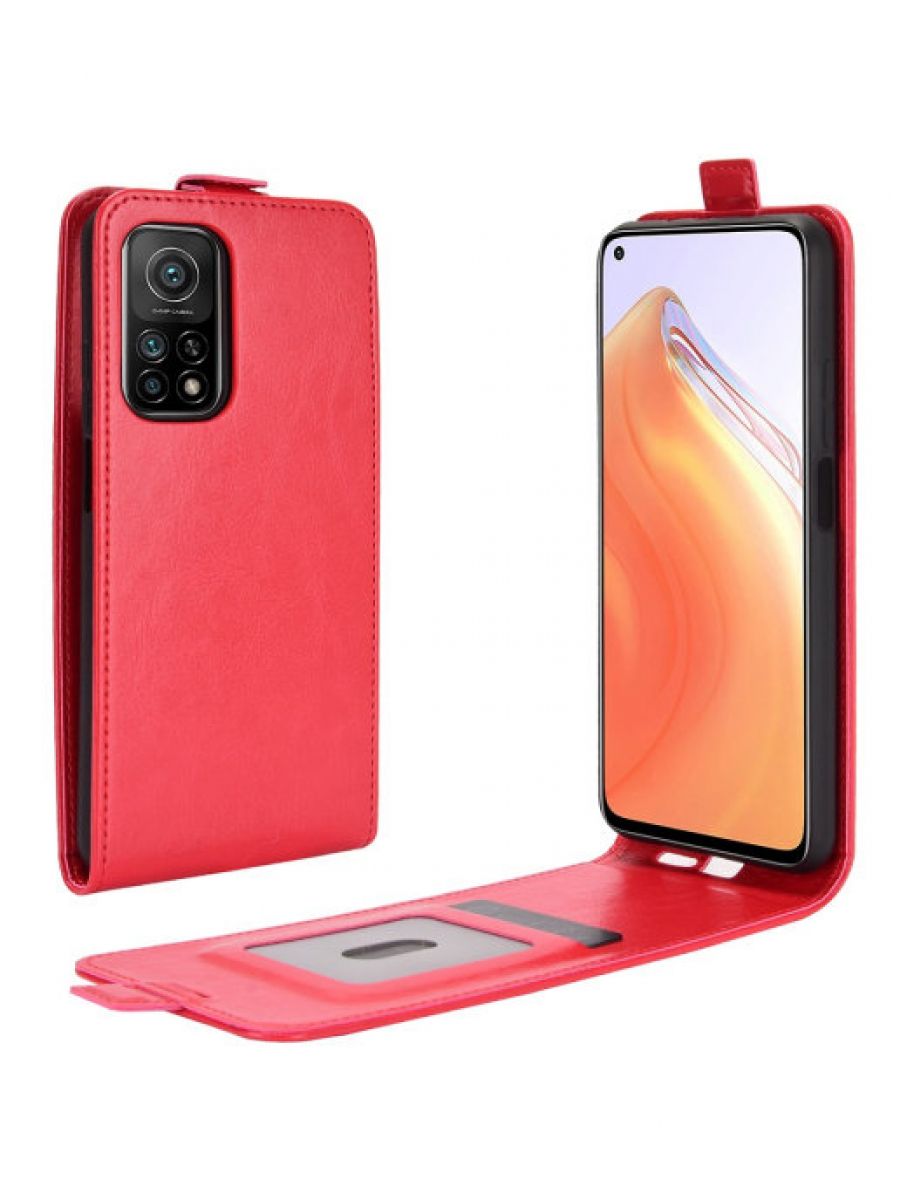 

Brodef Flip вертикальный эко кожаный чехол книжка Xiaomi Mi 10T Pro черный