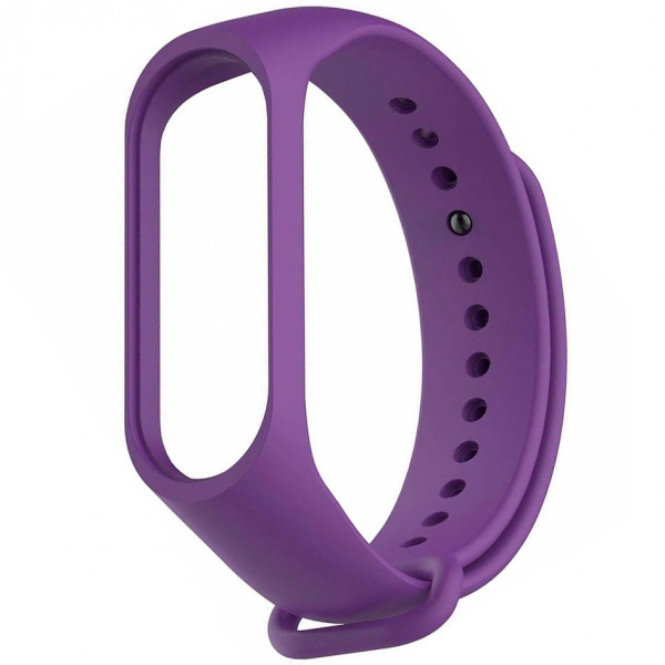 

Силиконовый ремешок для Xiaomi Mi Band 3/4/5/6 1007 фиолетовый, 100