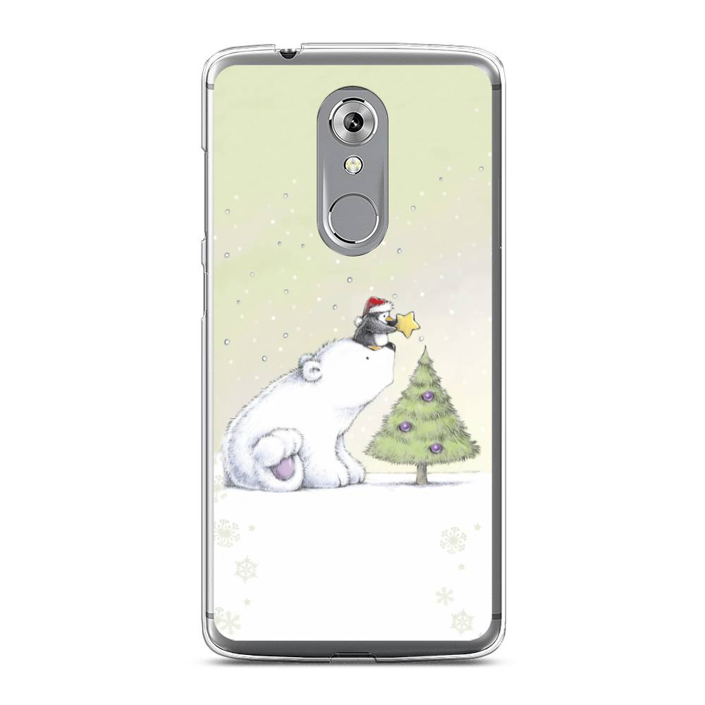 

Чехол на ZTE Axon 7 "Украшение елки", Белый;бежевый, 131450-5