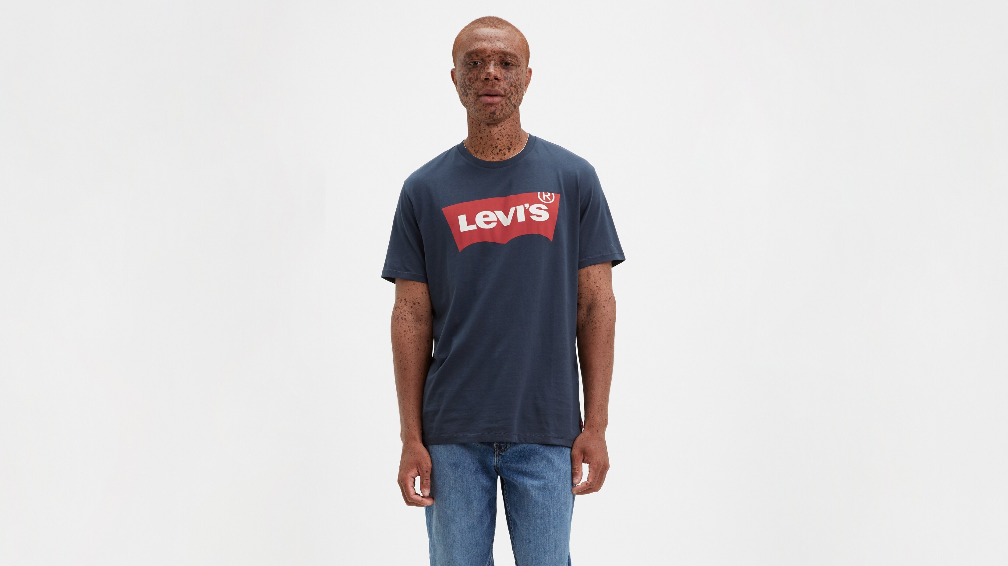 фото Футболка мужская graphic set-in neck tee levi's синяя l