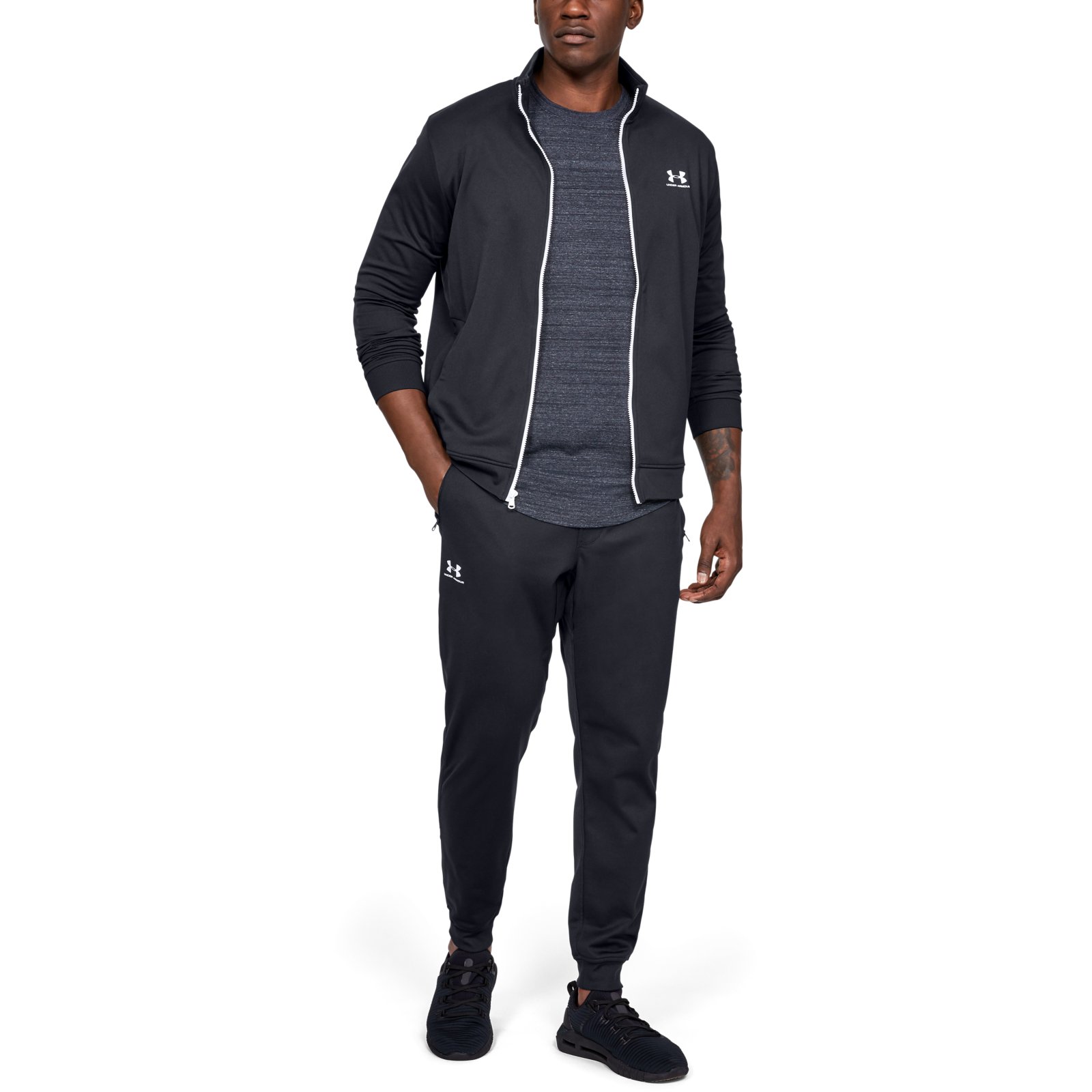 фото Спортивные брюки мужские under armour sportstyle joggers черные xs