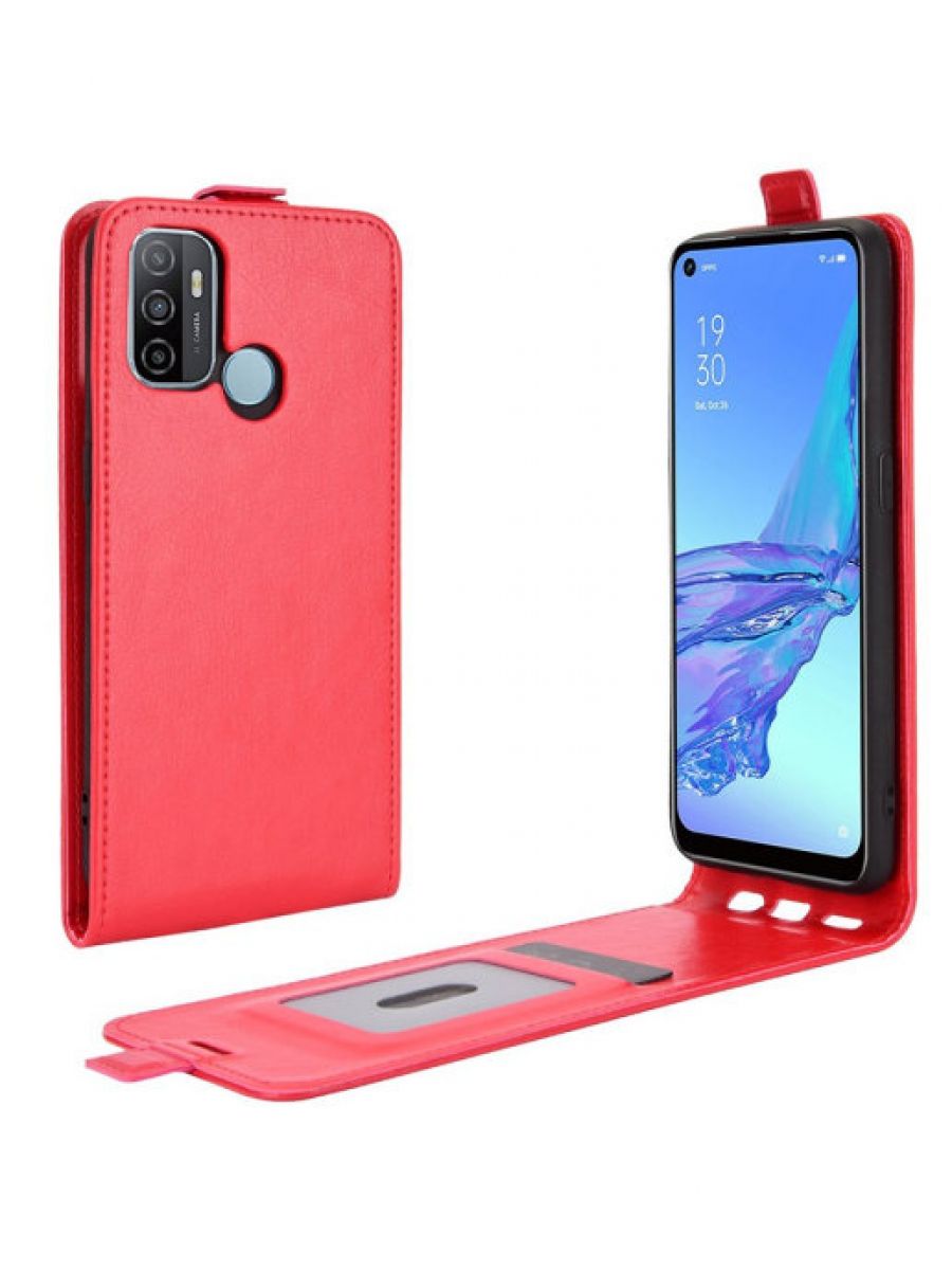 

Brodef Flip вертикальный эко кожаный чехол книжка Oppo A53 2020/Oppo A32 2020 черный