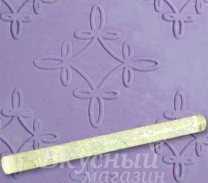 

Скалка для мастики/марципана акриловая текстурная Алмаз MQ 440, Серый