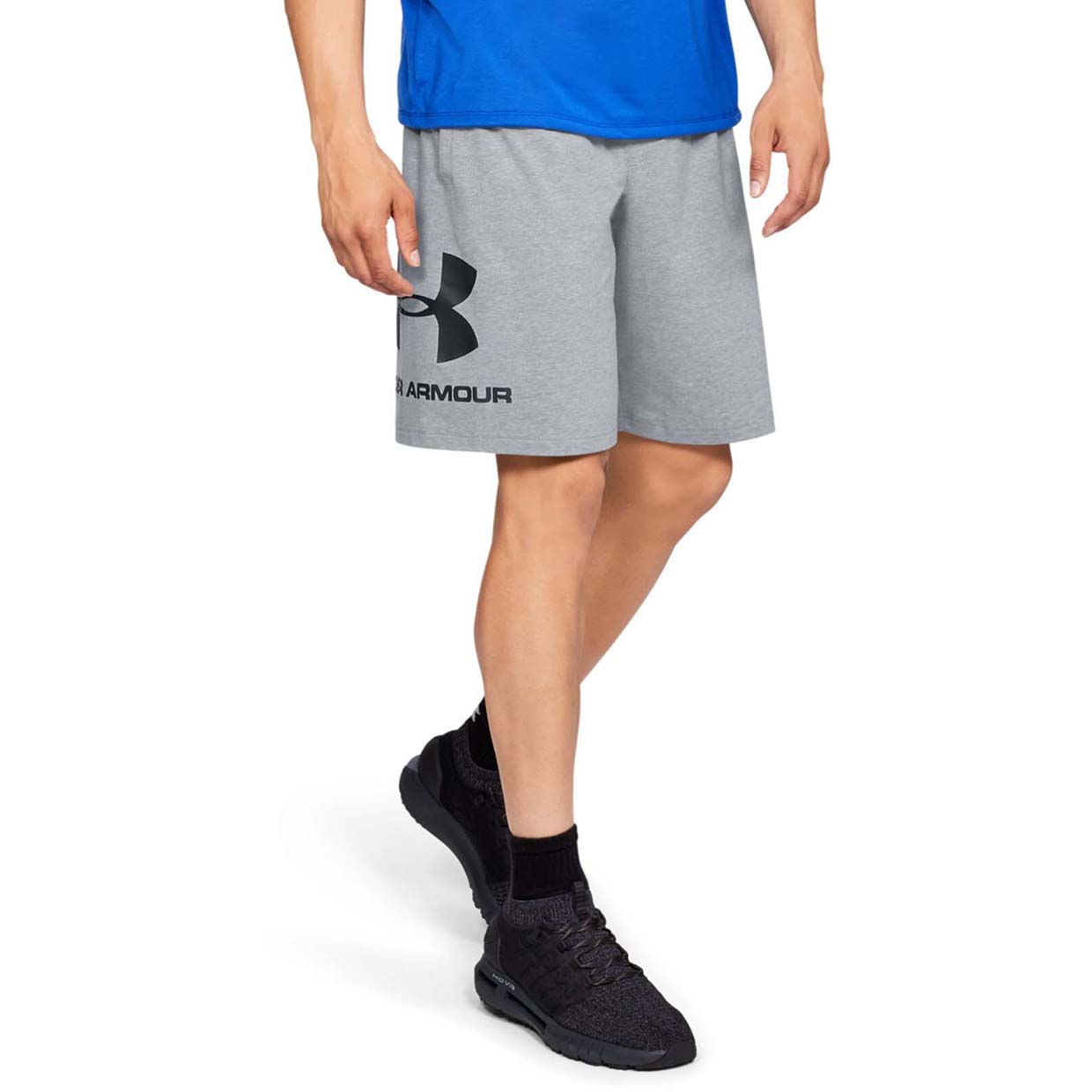 фото Шорты мужские under armour sportstyle cotton graphic shorts серые m