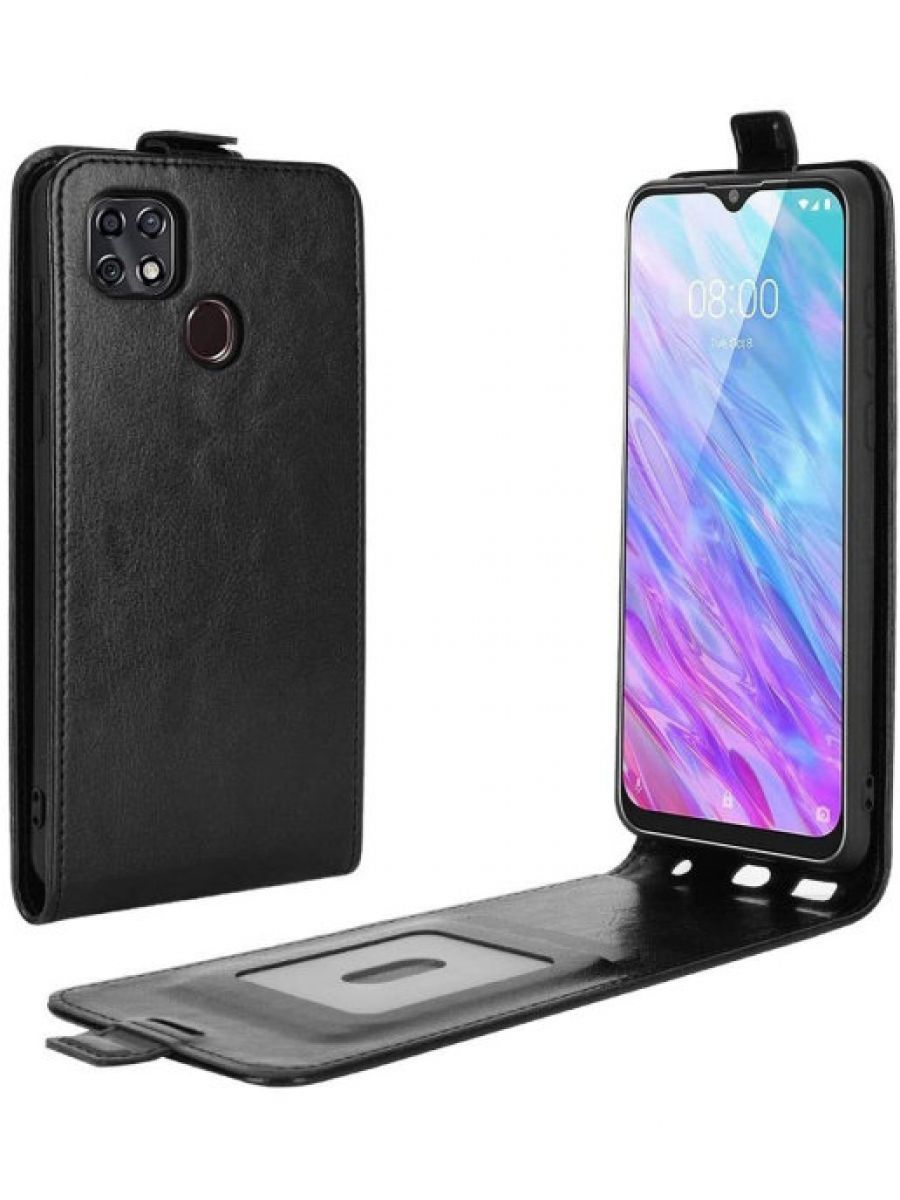 

Brodef Flip вертикальный эко кожаный чехол книжка ZTE Blade V2020 коричневый