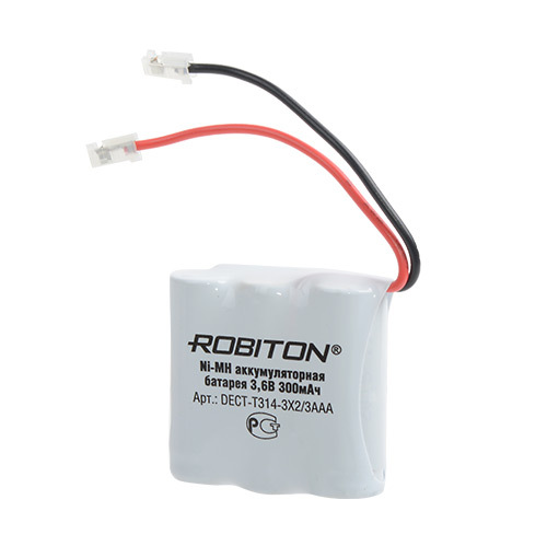 

Батарея для радиотелефонов T314 /3.6 В (3,6V)/ 300 мАч (300 mAh) NiMH/ ROBITON