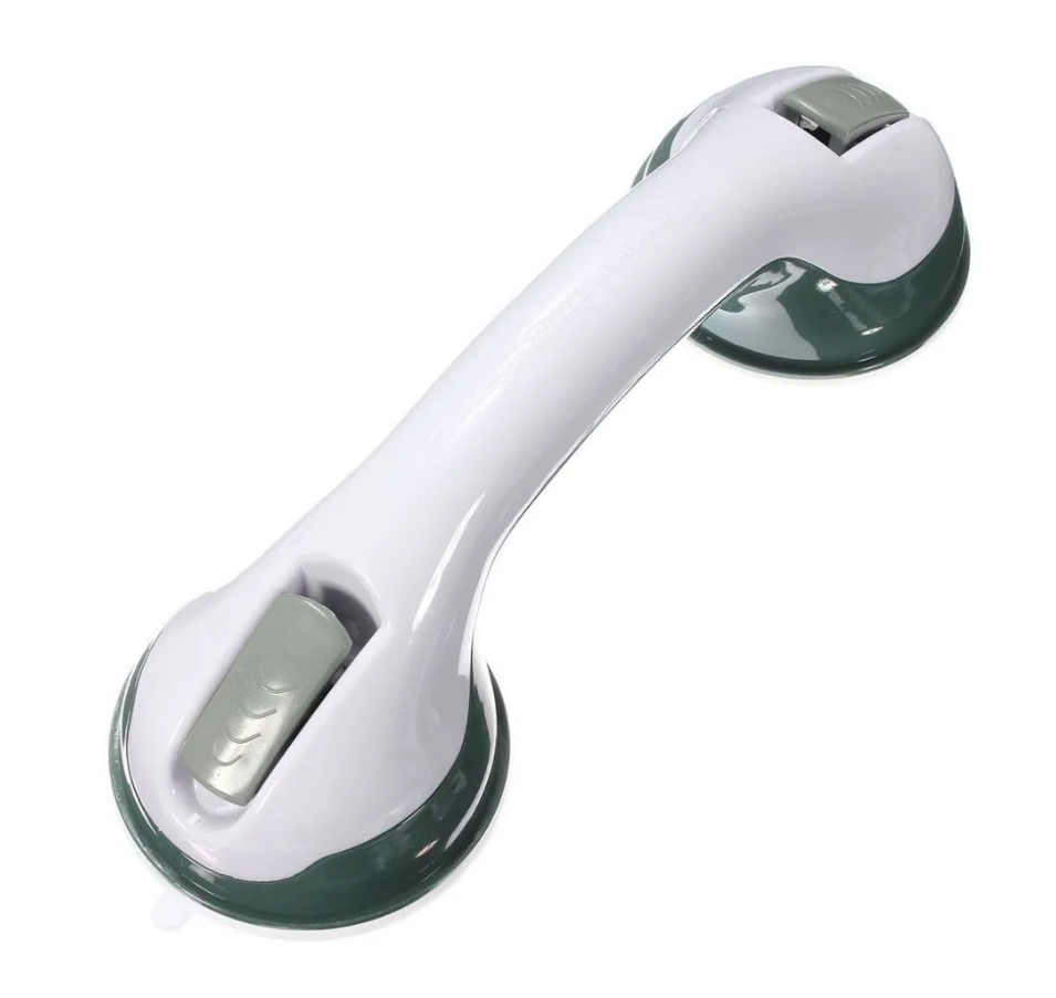Ручка-поручень для ванной VAC2 на вакуумных присосках, белый поручень для ванны с мыльницей wasserkraft