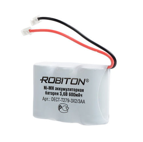 Батарея для радиотелефонов T279 /3.6 В (3,6V)/ 600 мАч (600 mAh) NiMH/ROBITON