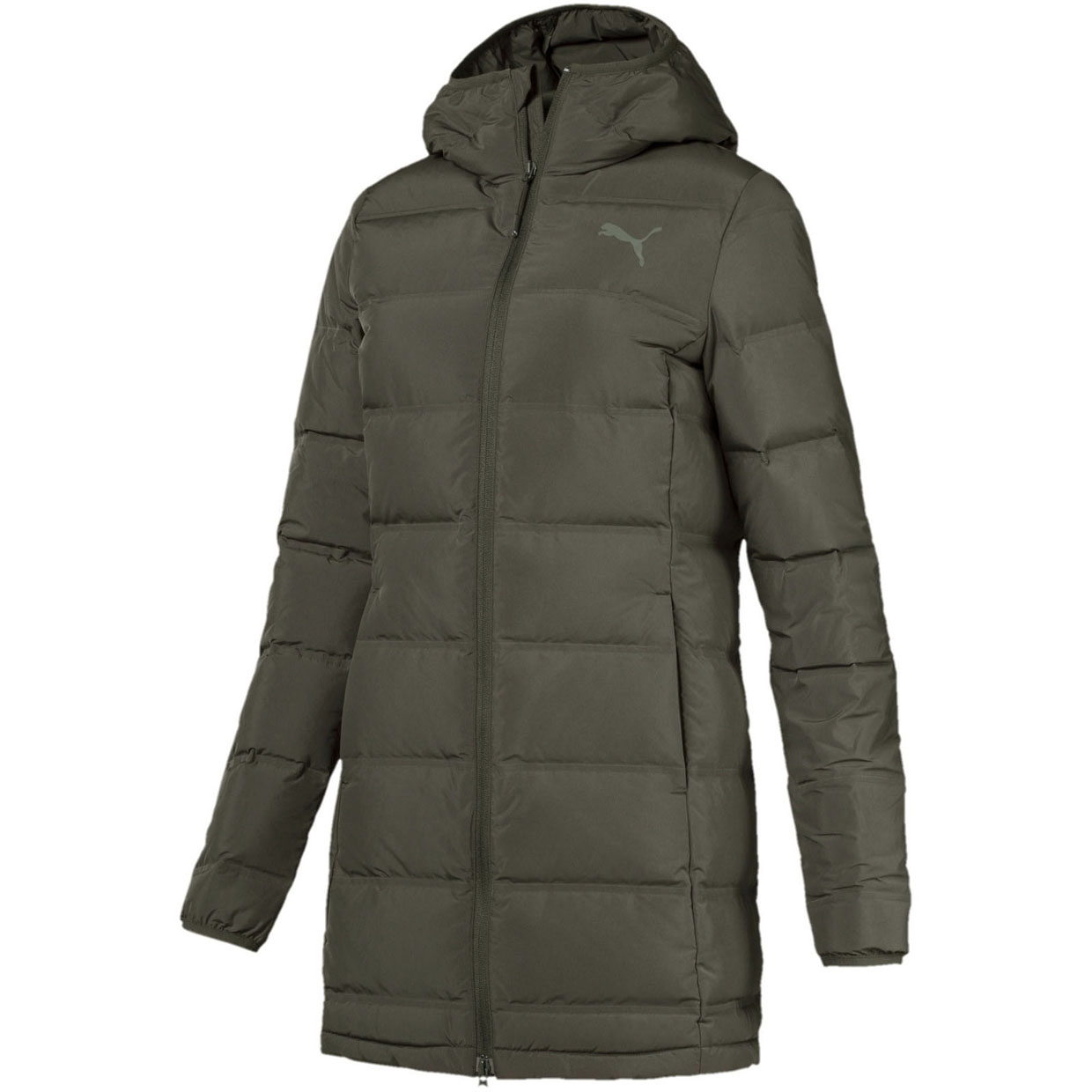 фото Куртка женская puma downguard 600 jacket зеленая xs