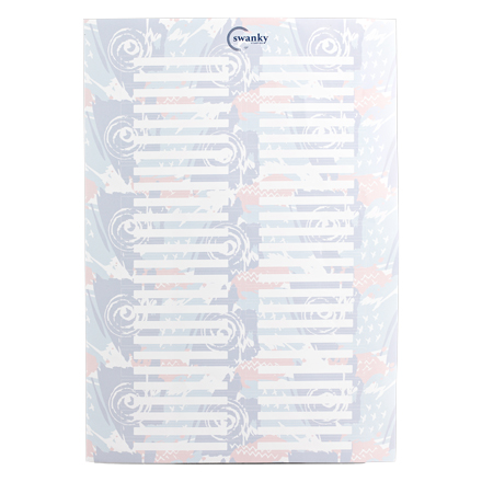 

Наклейки на типсы Swanky Stamping №3 голубые
