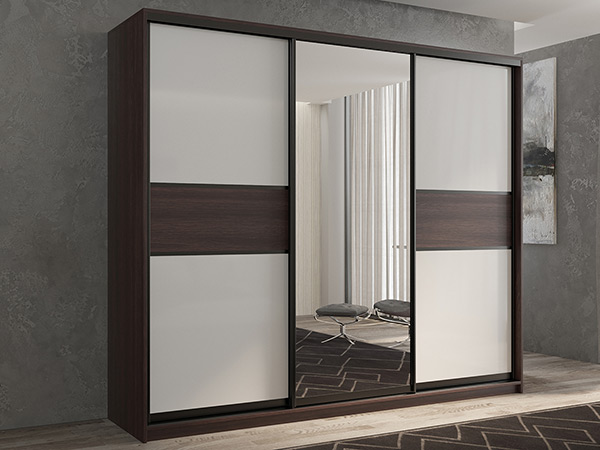 

Шкаф-купе 3-х дверный Кааппи 10 Венге 240х60х230 см, Коричневый