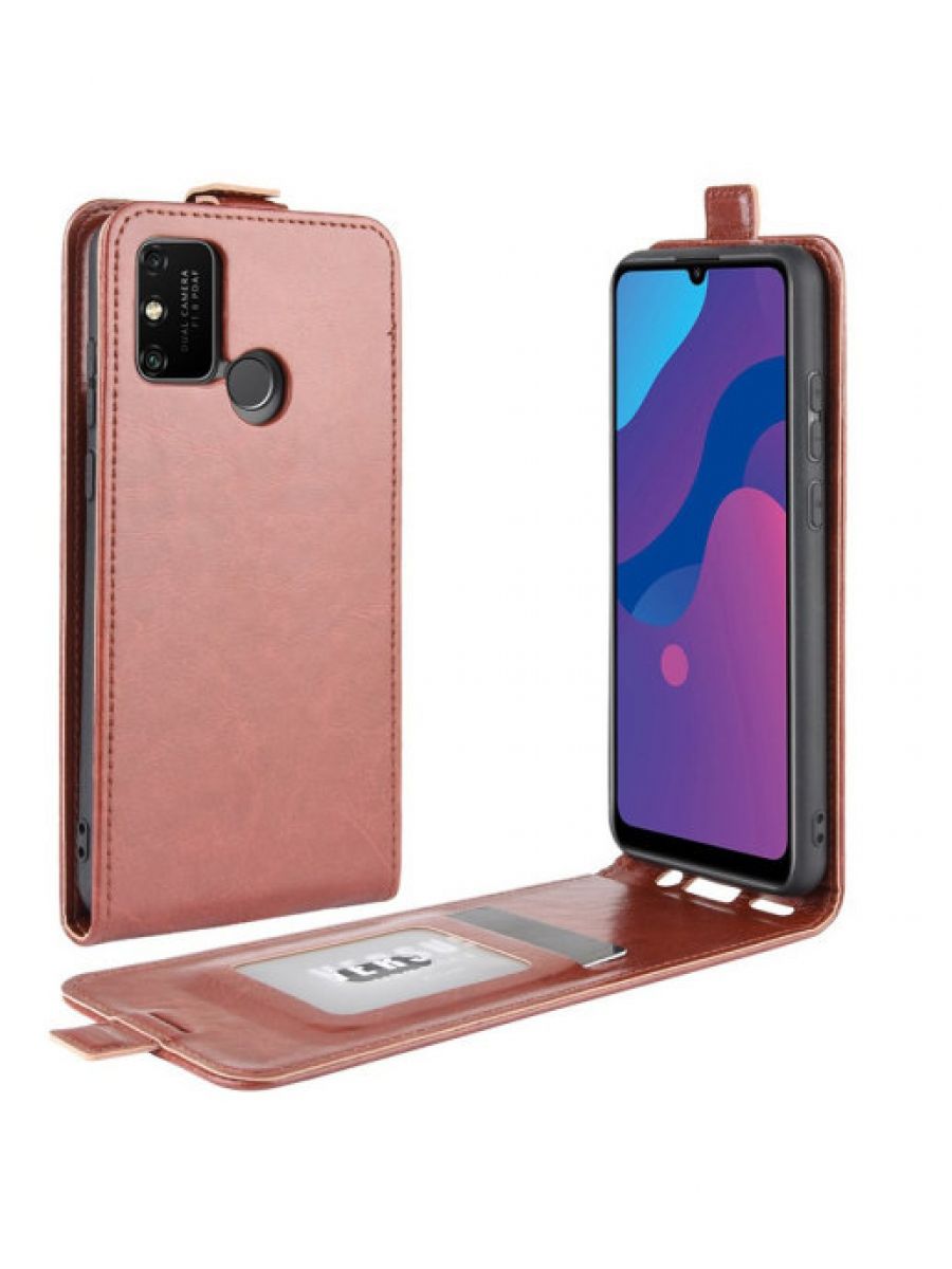 

Brodef Flip вертикальный эко кожаный чехол книжка Xiaomi Redmi 9A красный