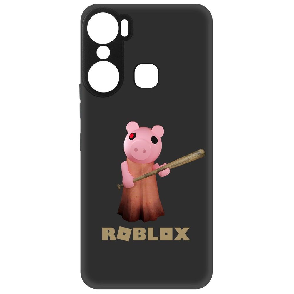 

Чехол-накладка Софт Roblox-Пигги для Infinix Hot 12 Pro, Черный