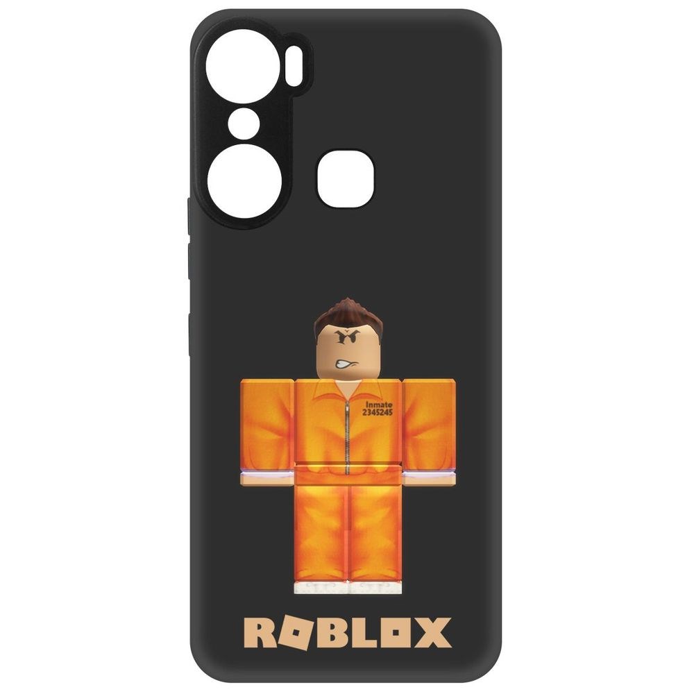 

Чехол-накладка Софт Roblox-Заключенный для Infinix Hot 12 Pro, Черный