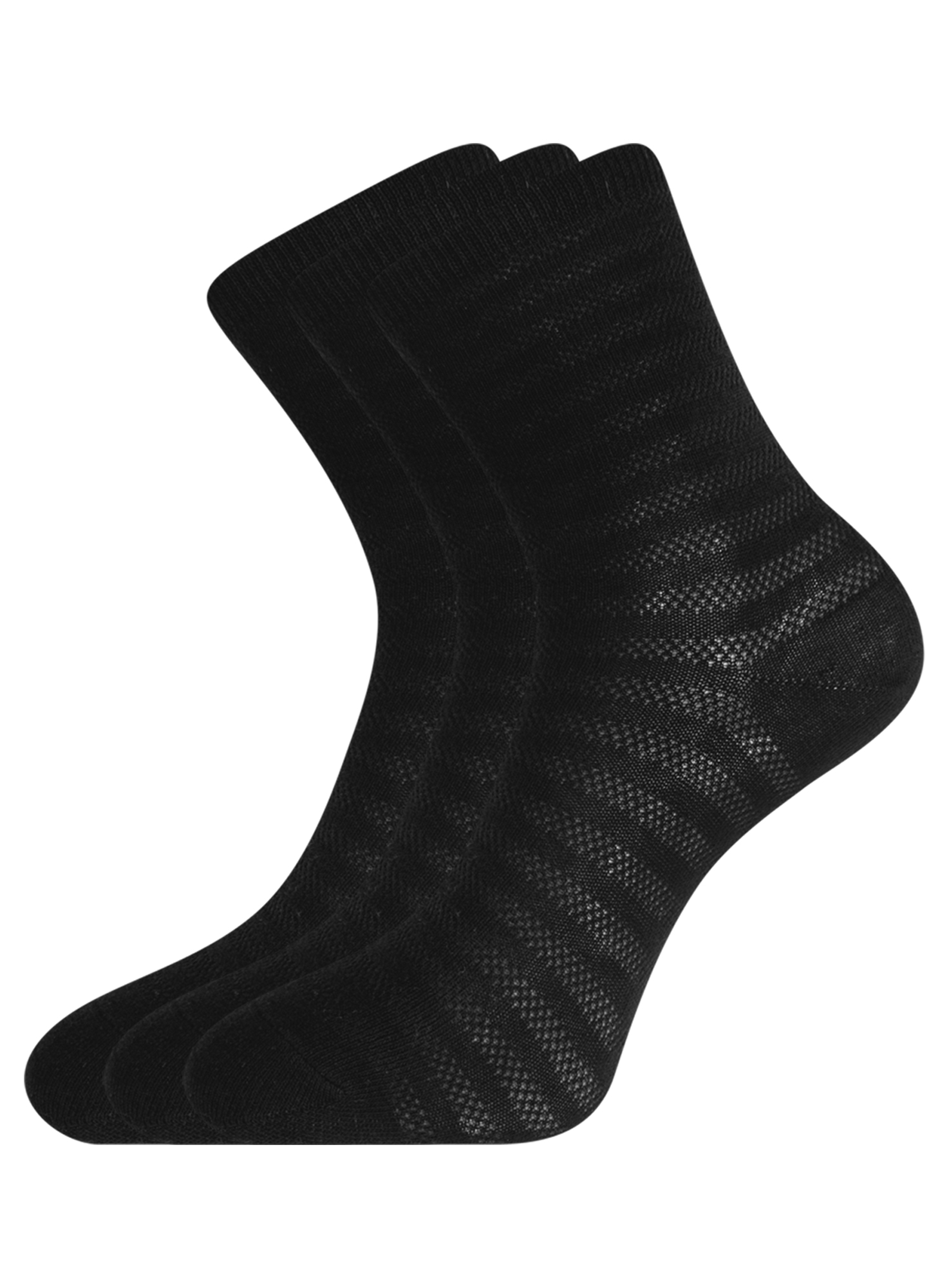 

Комплект носков женских oodji 57102813T3 черных 38-40, 57102813T3