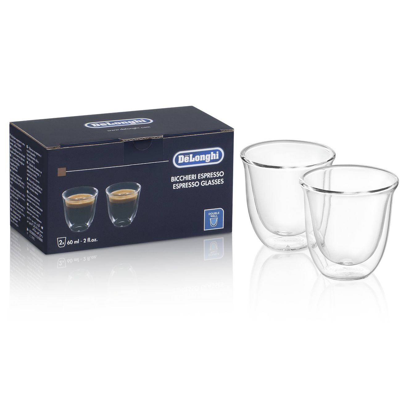 

Набор чашек Delonghi 2 GLASSES-ESCRESSO dlsc310