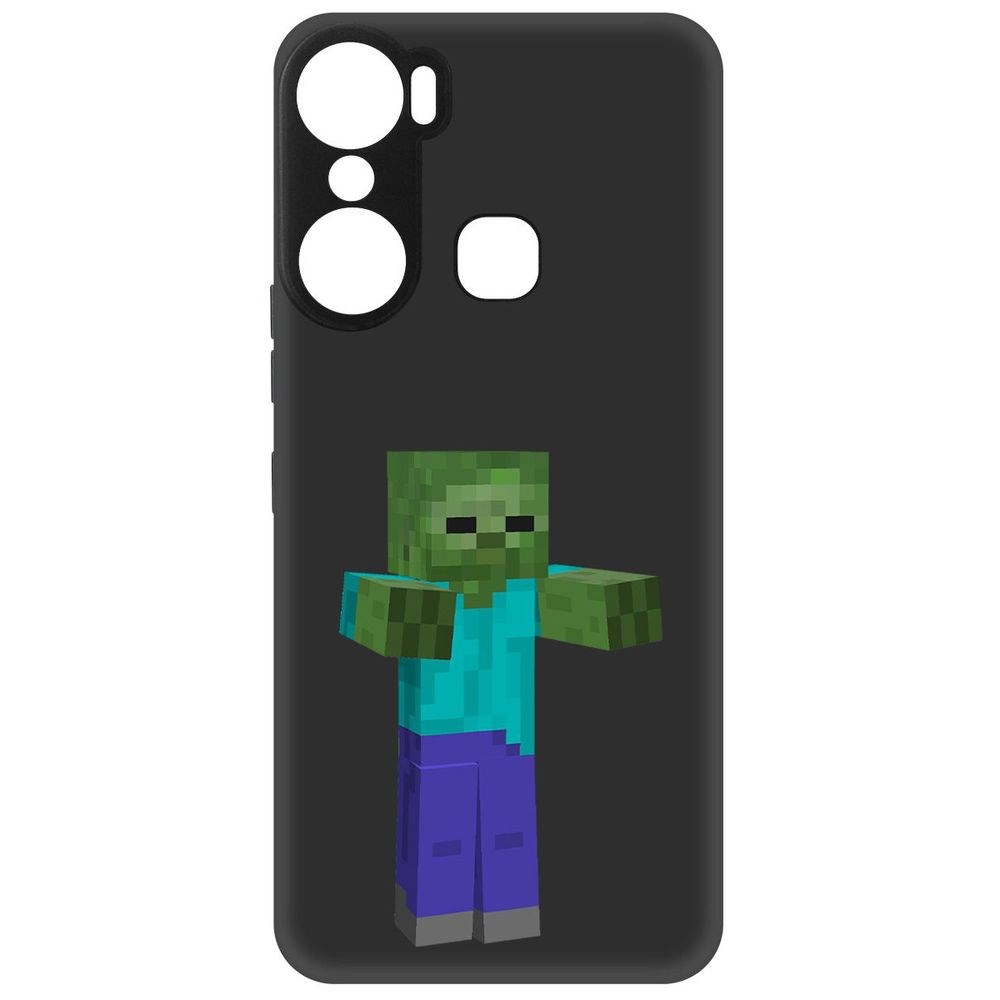 

Чехол-накладка Софт Minecraft-Гигант для Infinix Hot 12 Pro, Черный